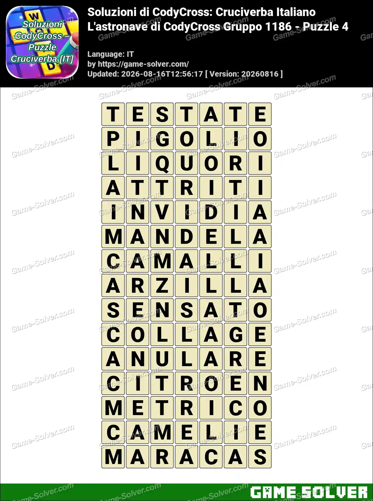 Soluzioni di CodyCross: Cruciverba Italiano L’astronave di CodyCross Gruppo 1186 – Puzzle 4